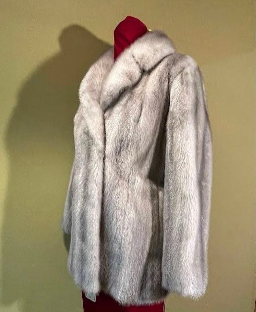 最高級 サファイア ミンク ハーフコート