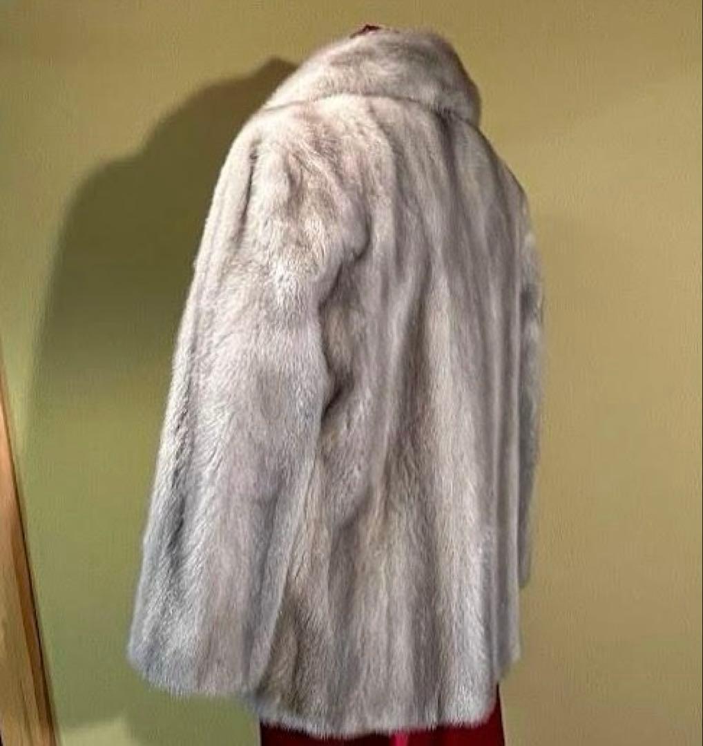 最高級 サファイア ミンク ハーフコート