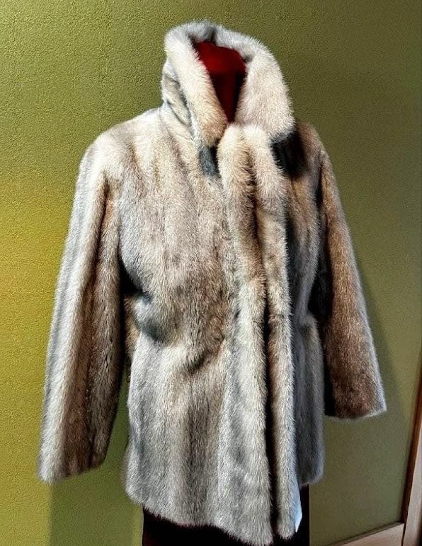 最高級 サファイア ミンク ハーフコート