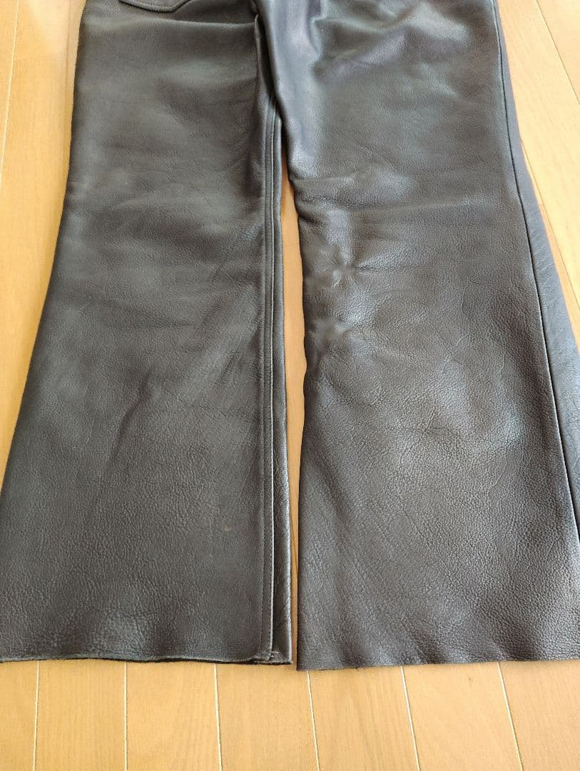 本革パンツ　DEGNER 　ブーツカット　革ズボン