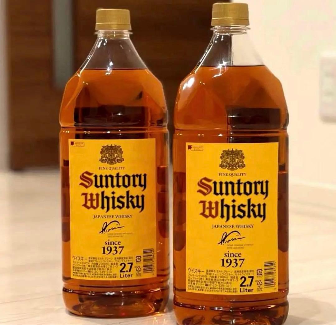 【2.7ℓ×2本】角 サントリーウイスキー 【新品】 角瓶 SUNTORY