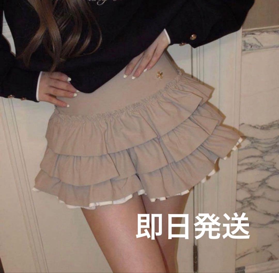 スカート andwang Charm frill culotte mini skirt M