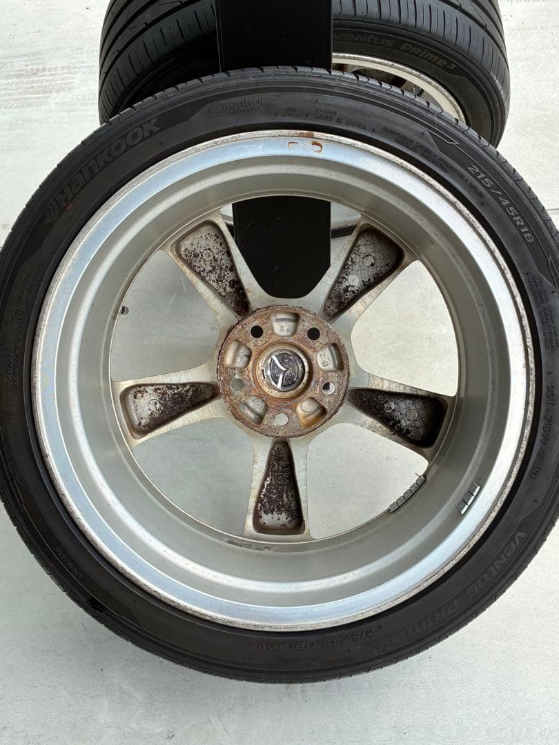 hn22s①RX-8 純正ホイール+タイヤ　２本セット