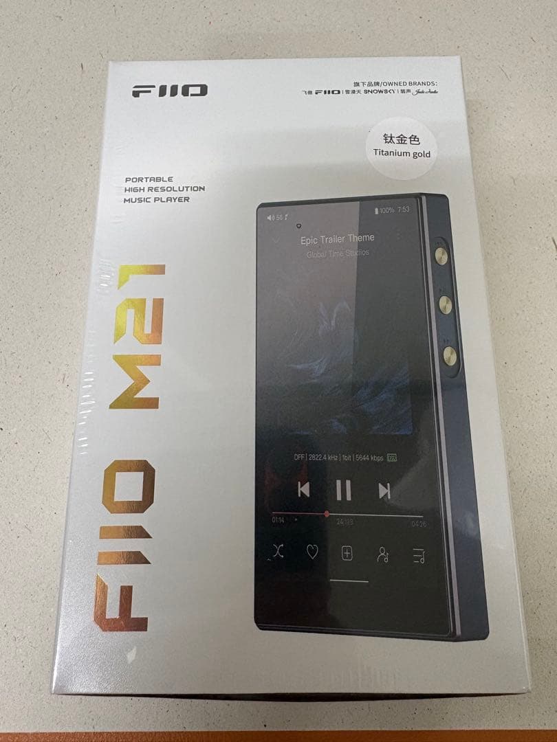未使用品 FIIO M21 デジタルオーディオプレーヤー チタニウムゴールド
