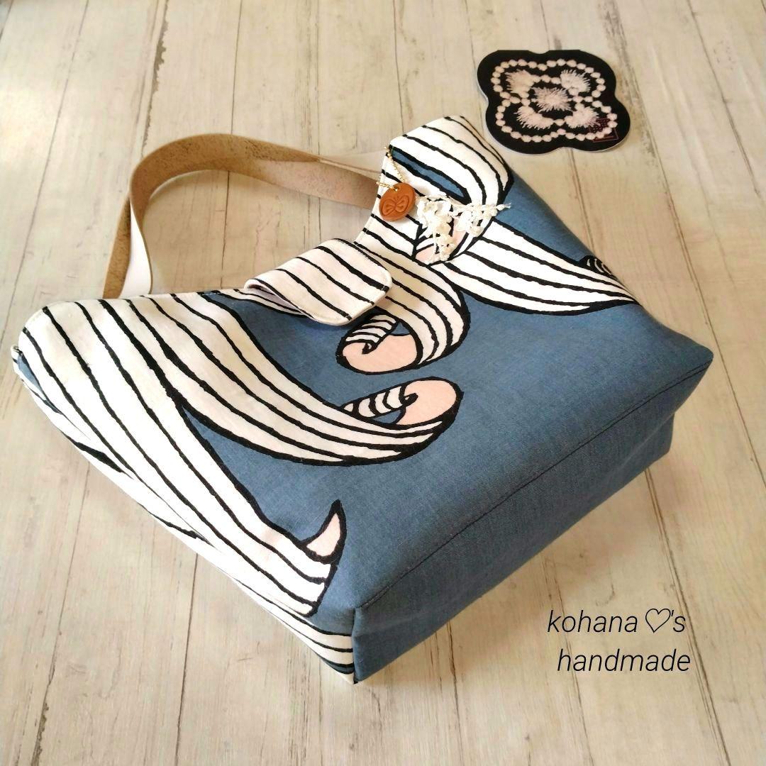 ❀新色❀ハンドメイド ஐ..タブ付きトートバッグ ∂б ミナペルホネン ⚮̈