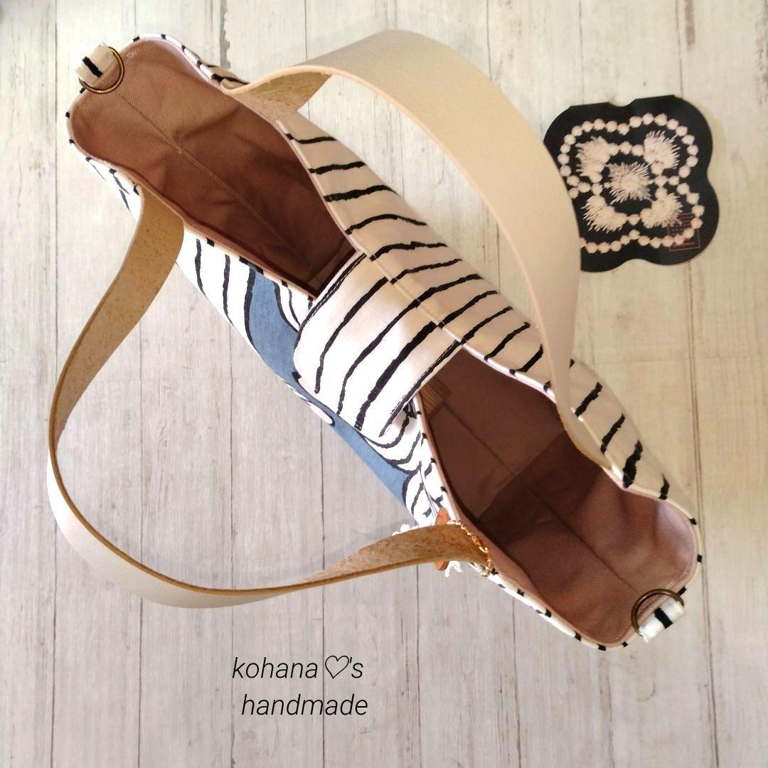 ❀新色❀ハンドメイド ஐ..タブ付きトートバッグ ∂б ミナペルホネン ⚮̈