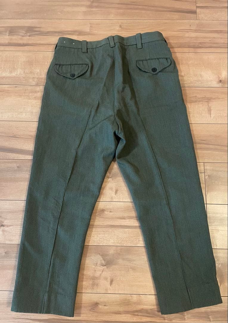 チ*城様 L.L.Bean 筆記体タグ オリーブ ウィップコード・スラックス