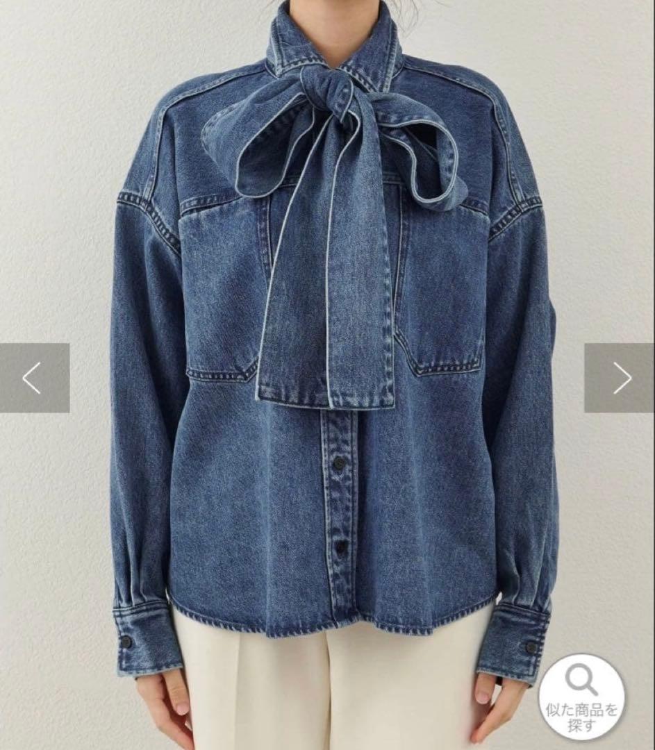 ウィムガゼット　デニムボウタイジャケット