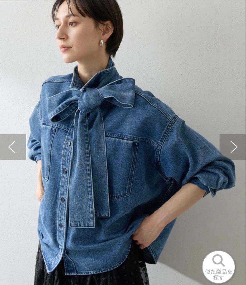 ウィムガゼット　デニムボウタイジャケット