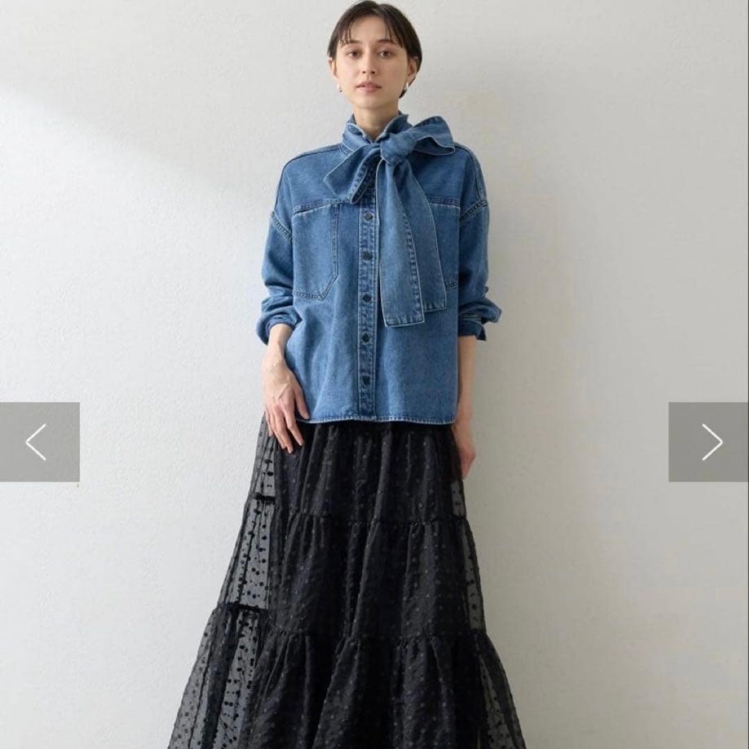 ウィムガゼット　デニムボウタイジャケット