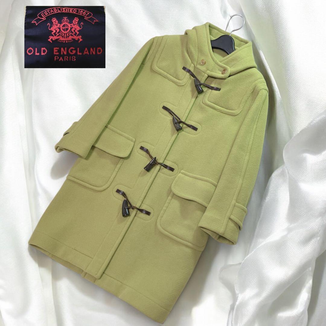 【希少色】OLD　ENGLAND ダッフルコート　ライム色　ヘリンボーン