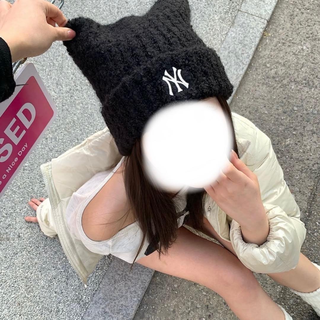 mlb korea NY ニット帽