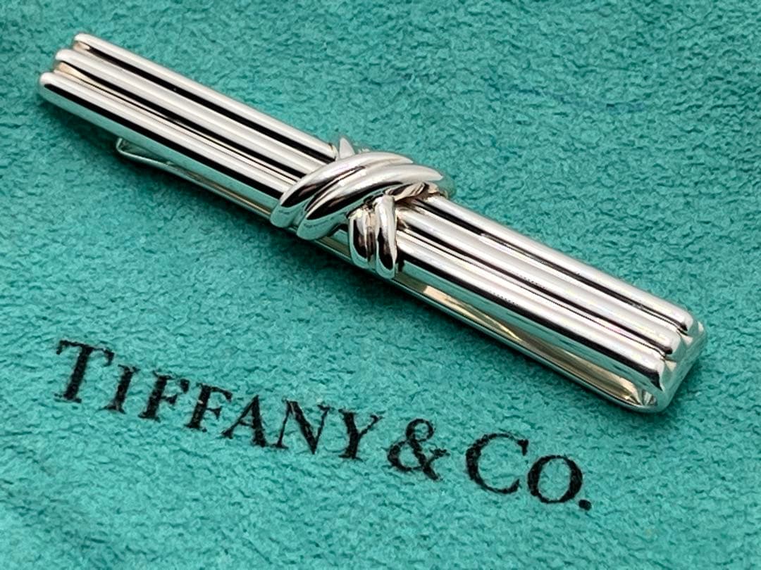 c365 美品　ティファニー　1992 シグネチャー　ネクタイピン　925