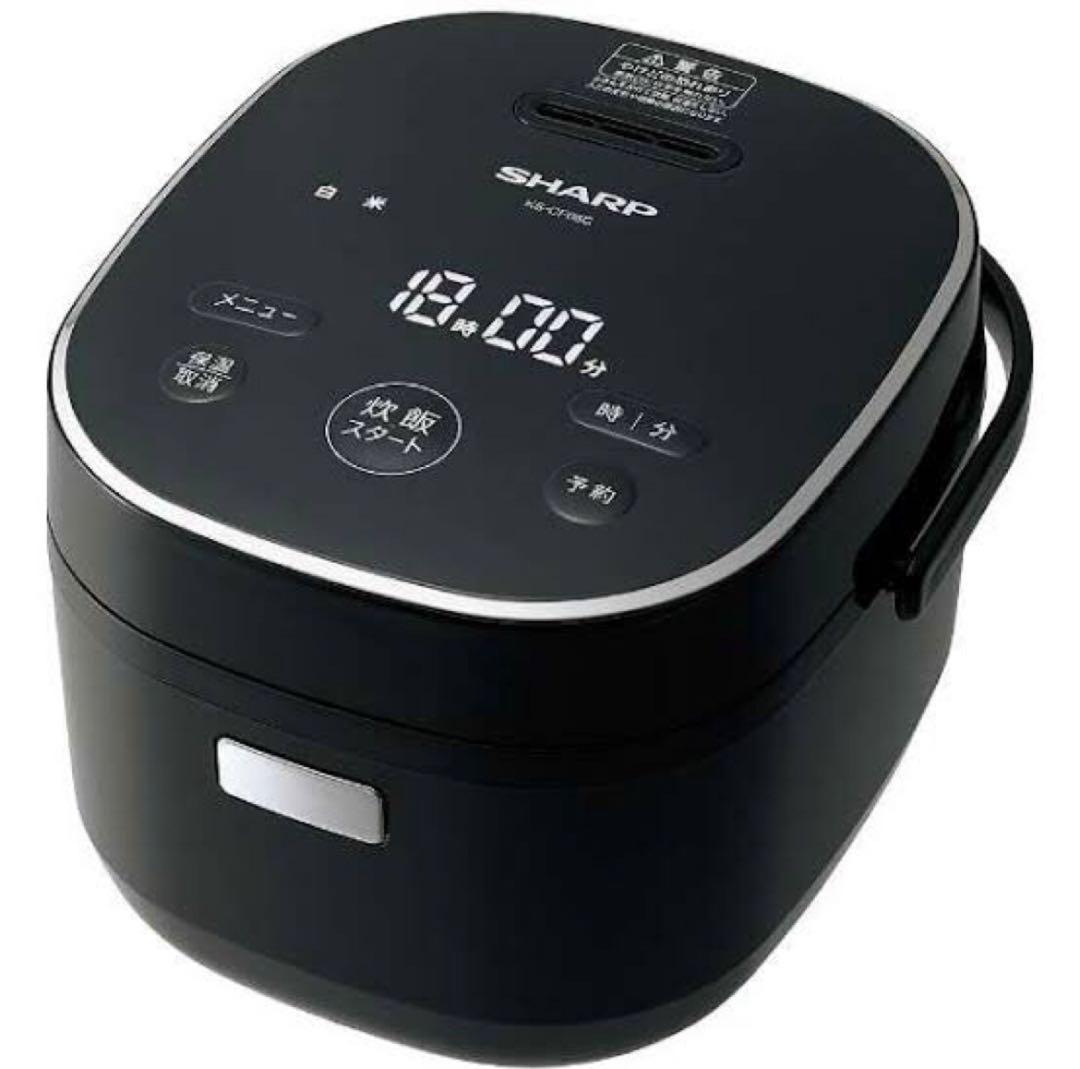 【新品未開封】SHARP炊飯器 [3合炊き] ブラック系 KS-CF05C-B