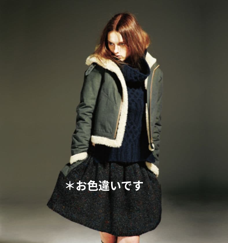 Y's ヨウジヤマモト ハイネック ウール アランニットベスト 日本製 グレー