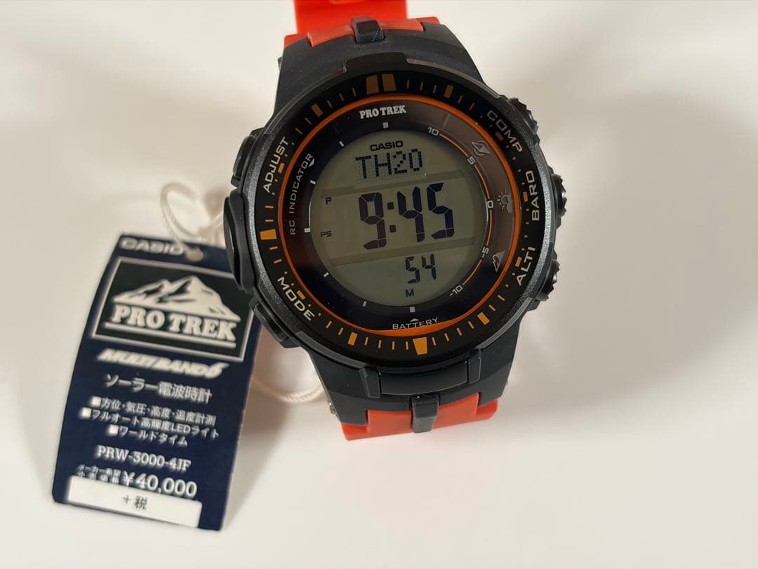 ★未使用・登山★お洒落　カシオ　プロトレック PRW-3000-4JFサーフィン