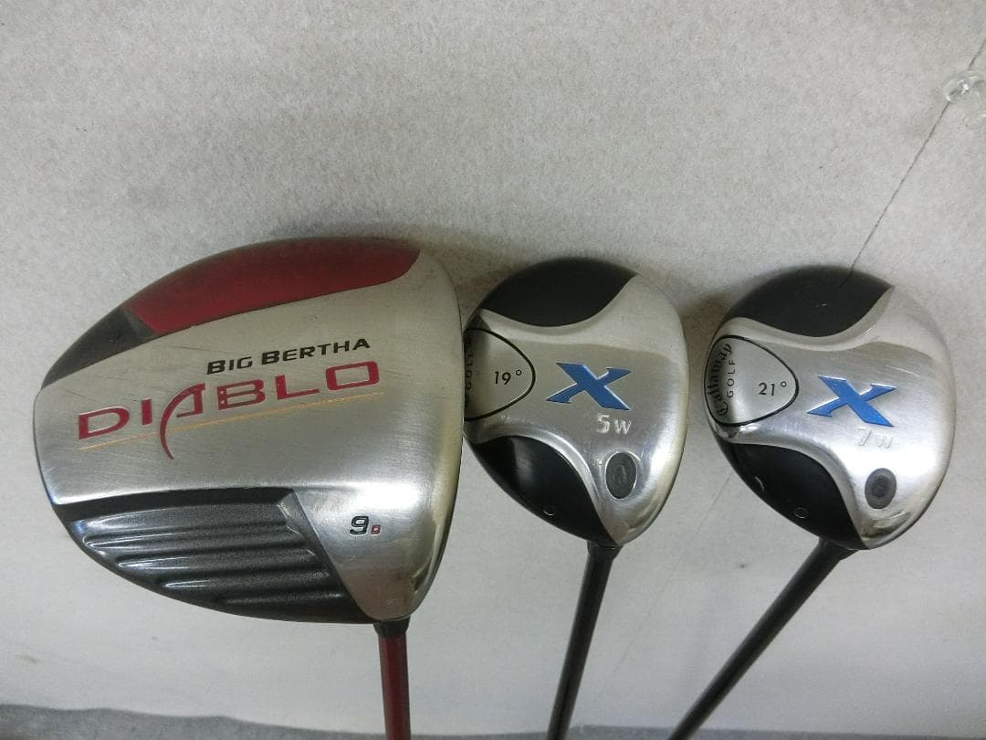 b703★初心者必見★キャロウェイ等 メンズゴルフクラブ１３本セット