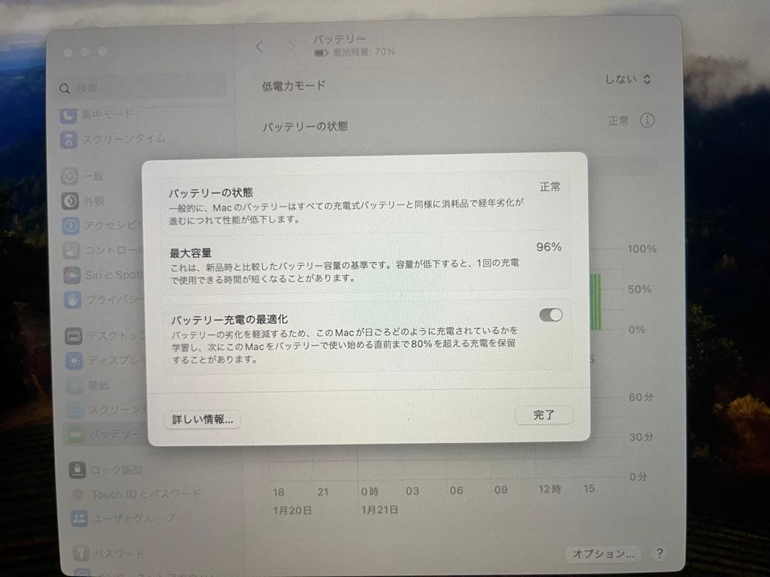 【美品】Apple M1 MacbookPro 13インチ 16GB/1TB