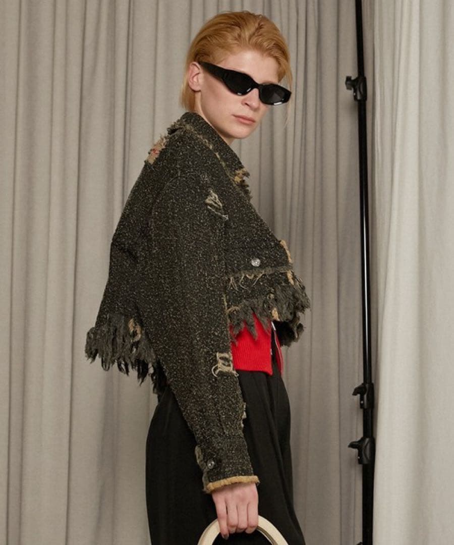 蕎麦　PRANK PROJECT tweedy denim blouson