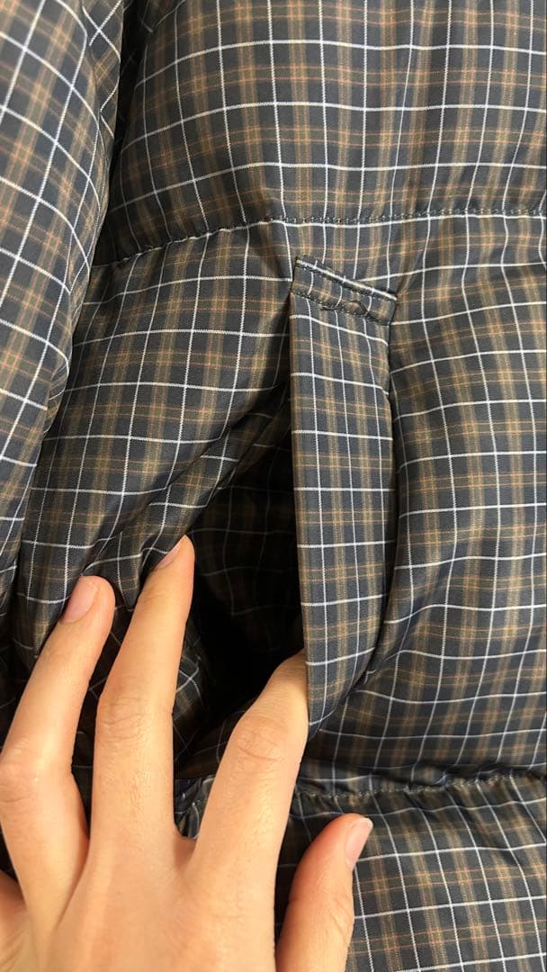 ジャケット・アウター Bargiee CHECK PUFFY DOWN