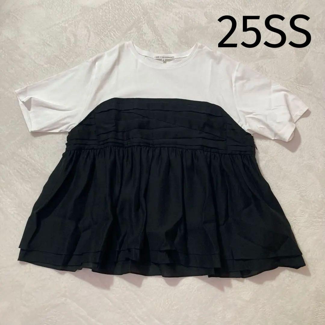 ひー様　試着のみ　2025 23区　46 オーガンジービスチェコンビ カットソー