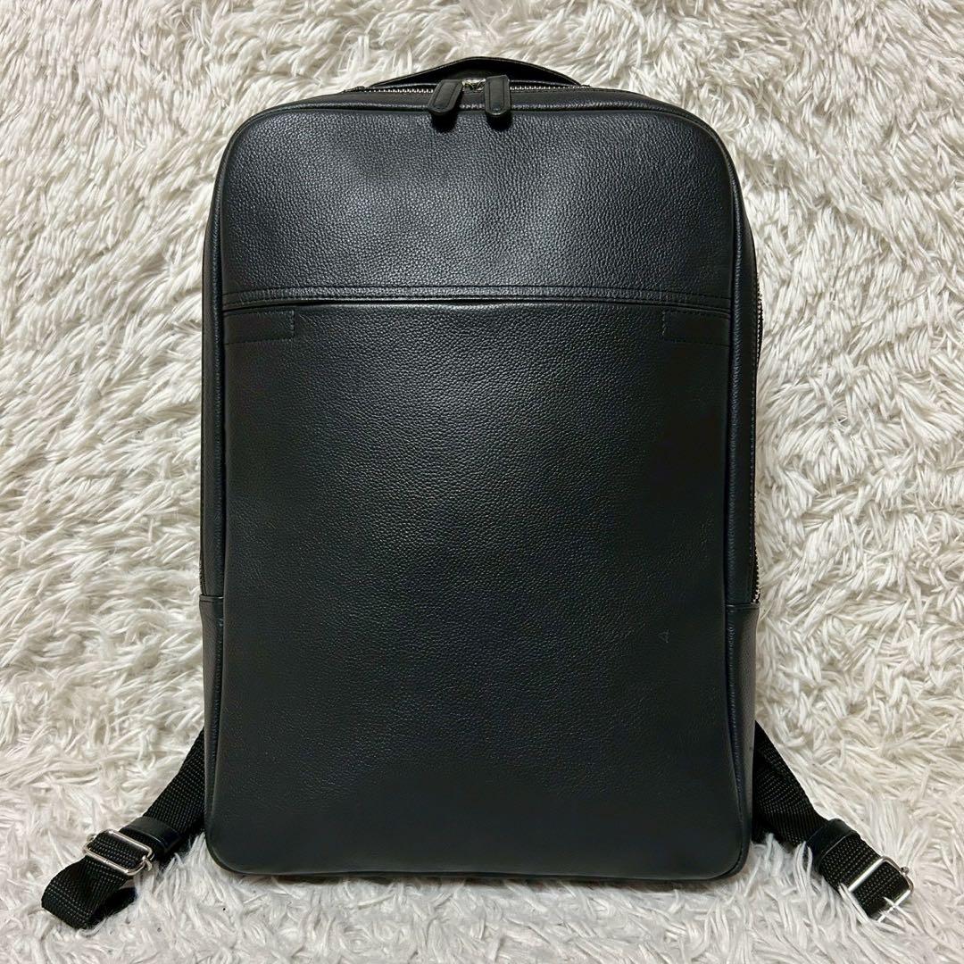 未使用級✨ビジネスレザーファクトリー スリムバックパック ビジネスバッグ