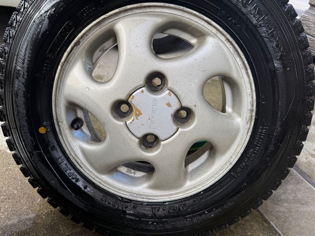 i*i様 サンバー純正タイヤホイール12インチ スノータイヤ　スタッドレス　4本