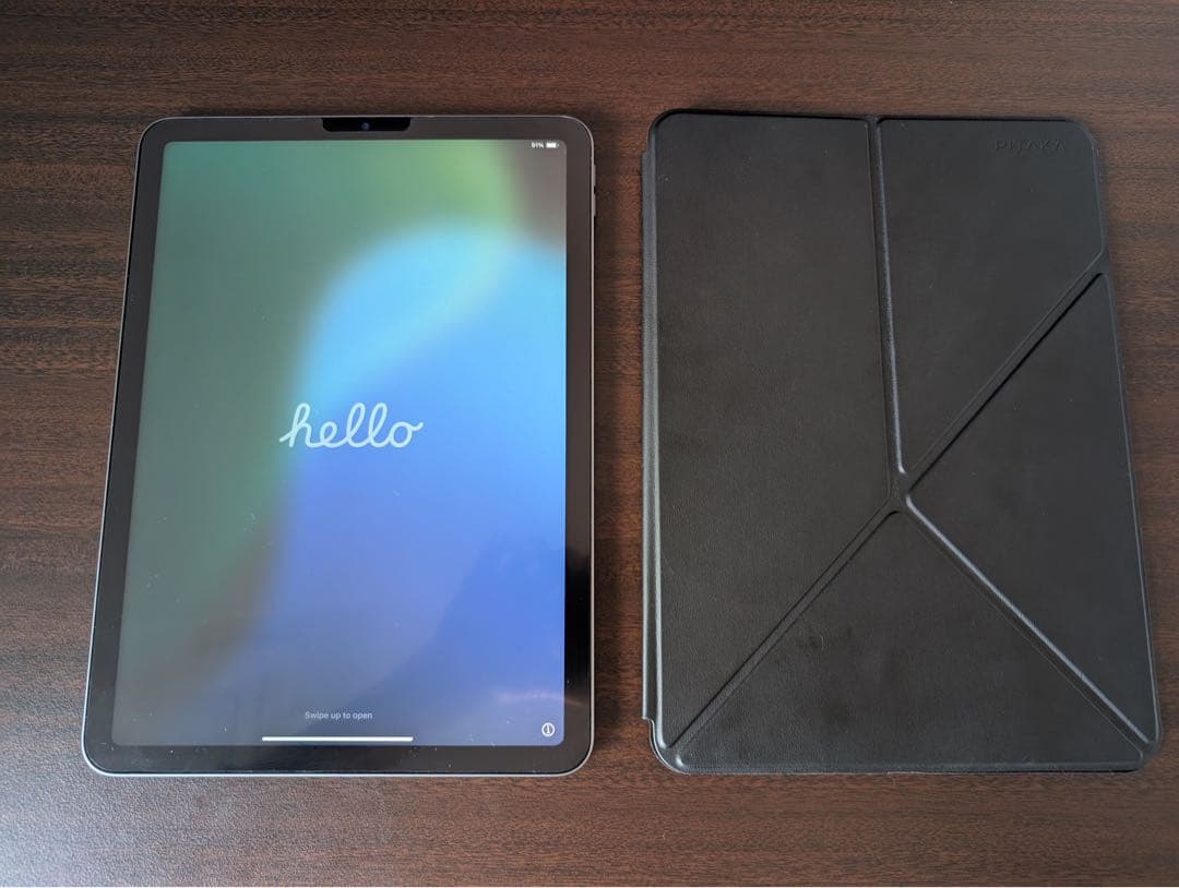 Apple iPad Air M1第五世代 64GB スペースグレイ カバー付き