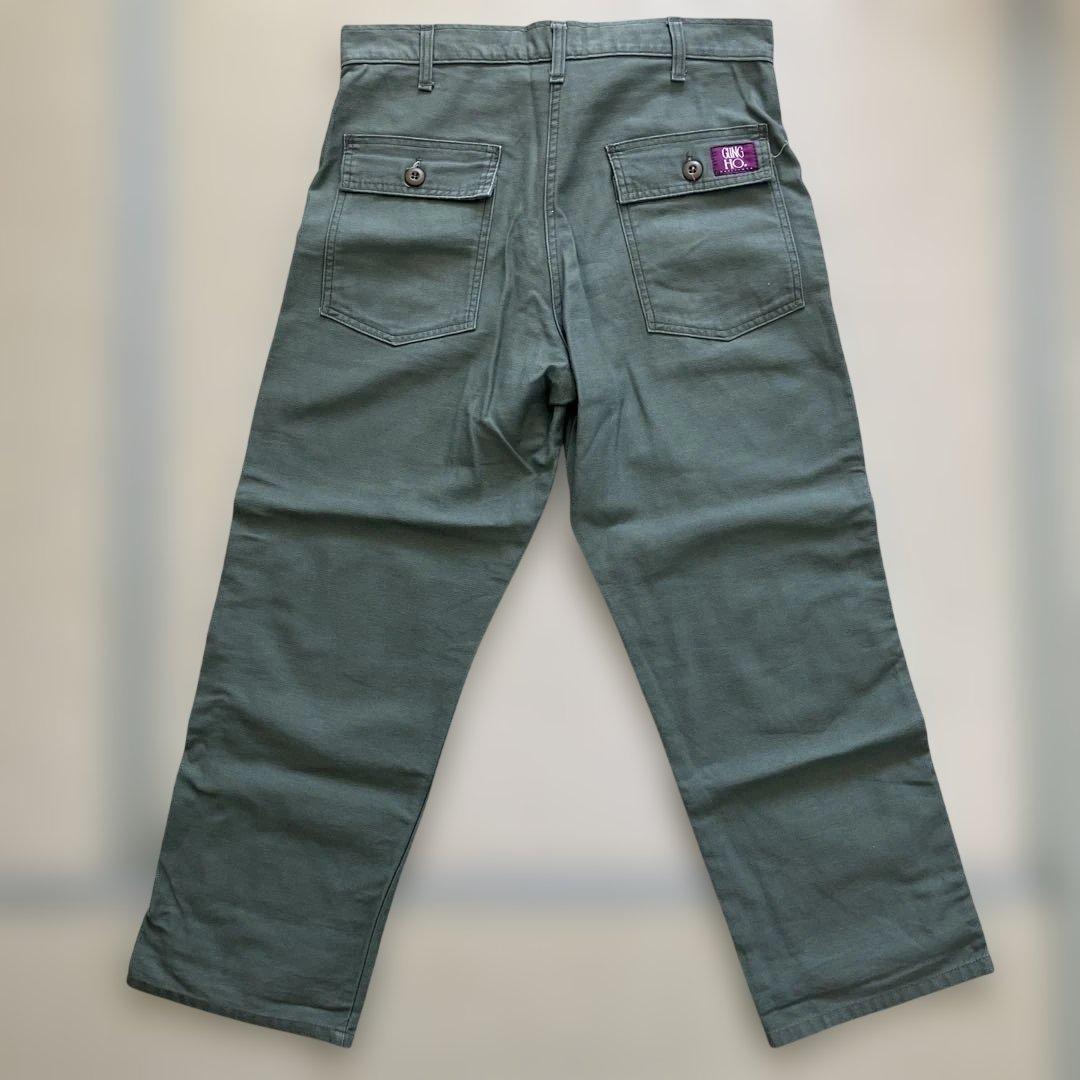 USA製 GUNG HO ベイカーパンツ カーキ ジップフライ