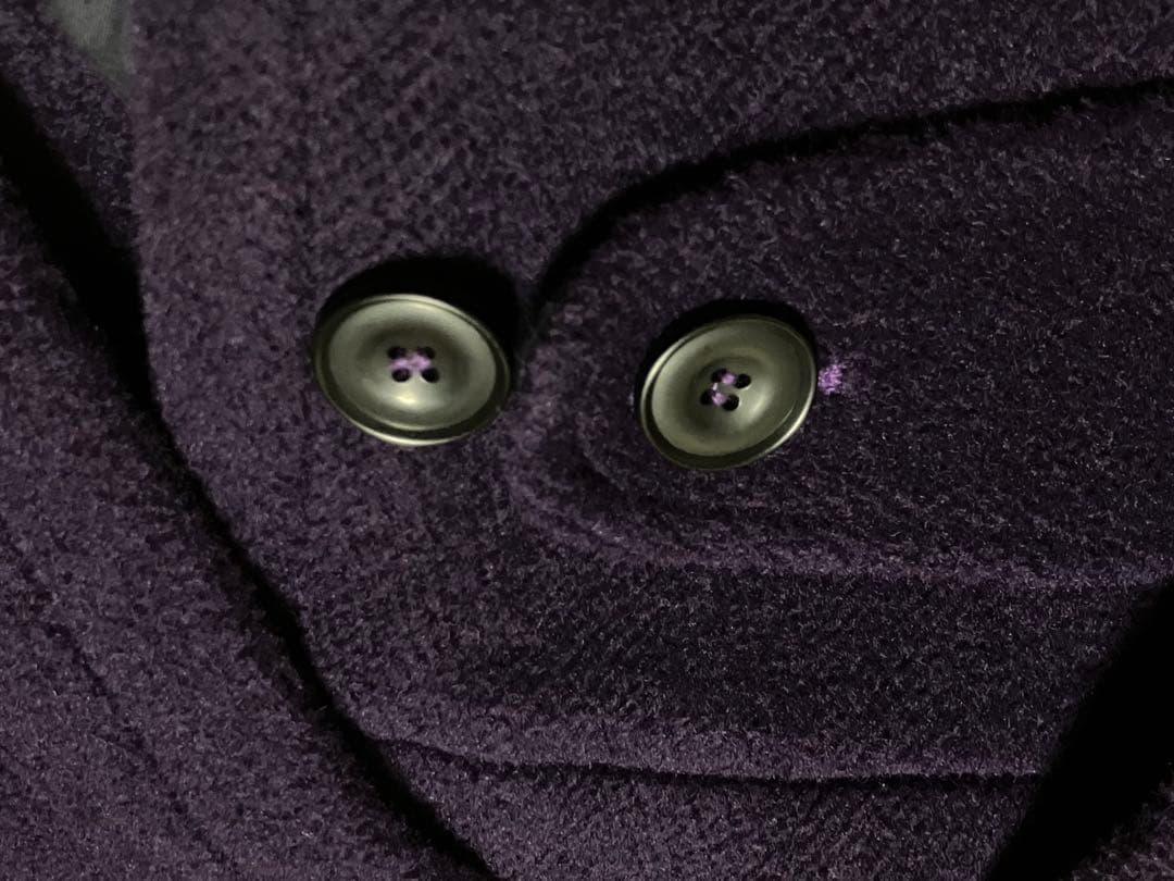 MONTGOMERYウールヘリンボーン ダッフルコート　イギリス製