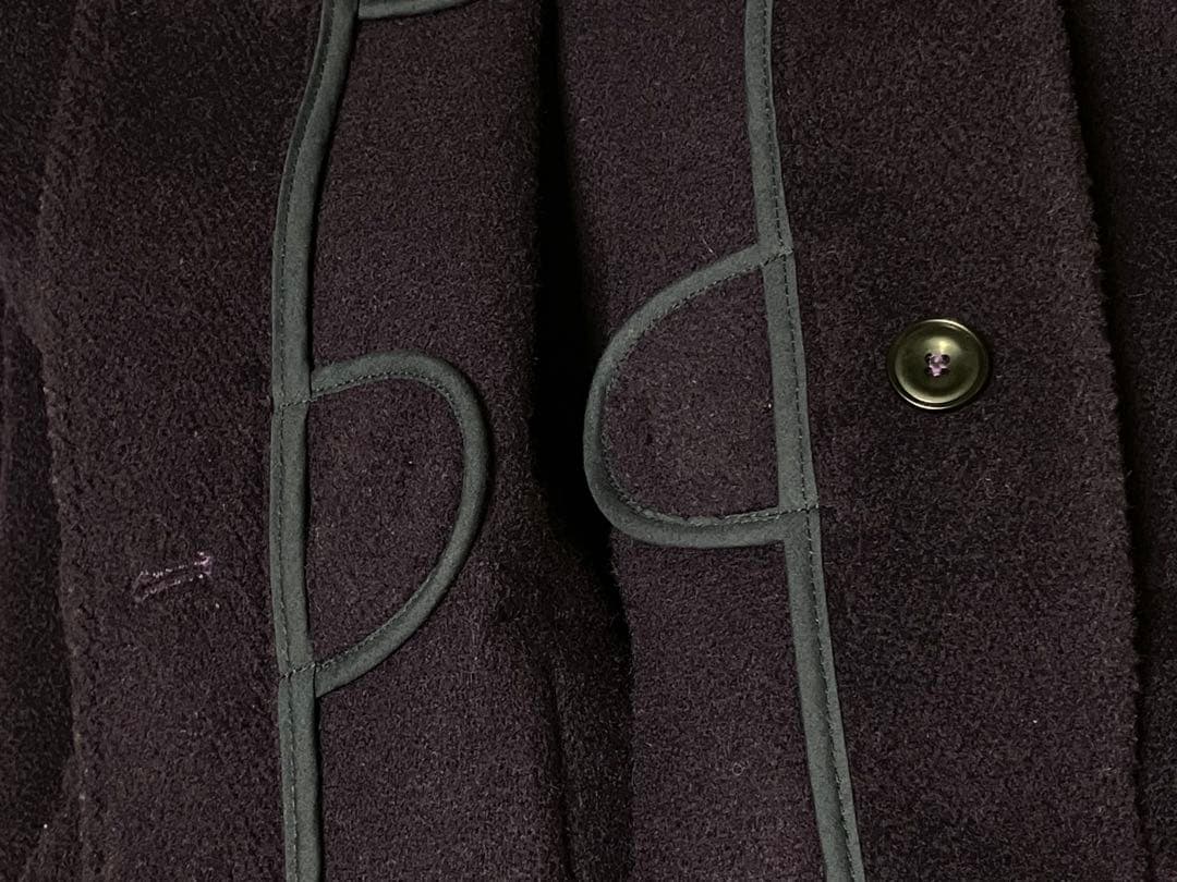 MONTGOMERYウールヘリンボーン ダッフルコート　イギリス製