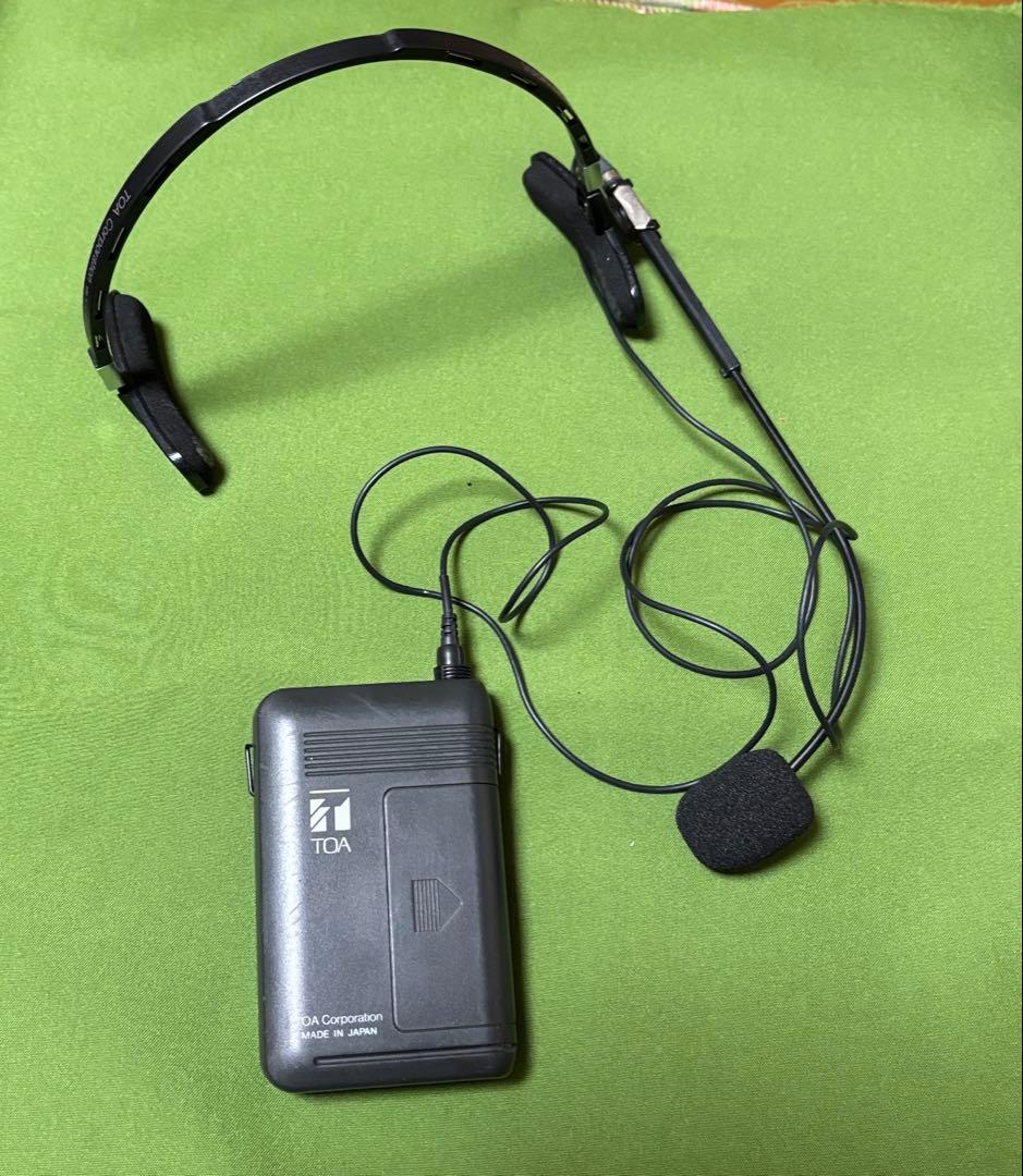 TOA ワイヤレスヘッドセット　　WM-1300+YP-M100中古4260