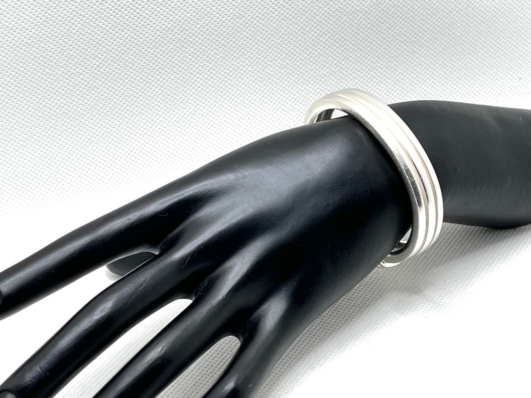 h141 希少　ヴィンテージ　ティファニー　1995 グルーブド　バングル925