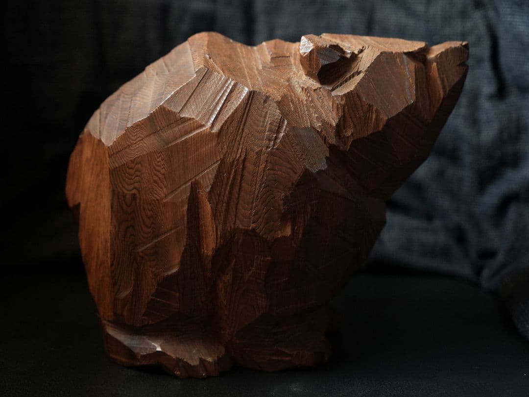 【マッドハニー】柴崎重行 木彫り熊