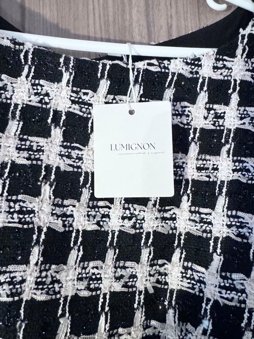 スカート Lumignon Tweed pocket fur dress