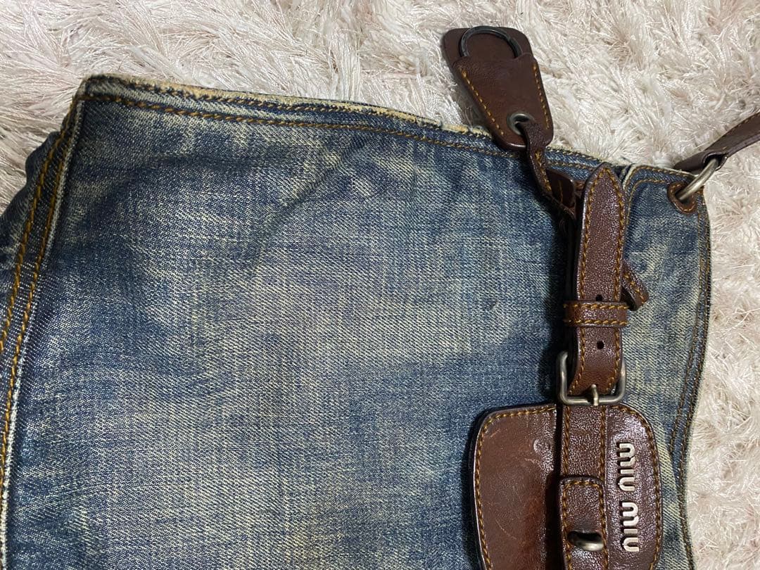 miu miu デニム　ショルダーバッグ