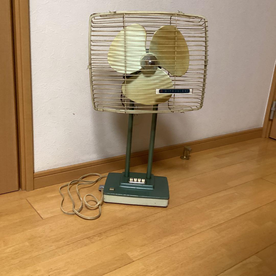 お値下げ❗️レトロ扇風機　三菱RM-10A 四角　希少