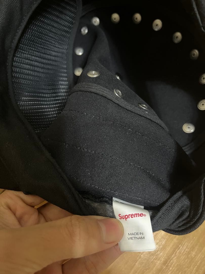 SUPREME 黒 星柄キャップ 1994-2025