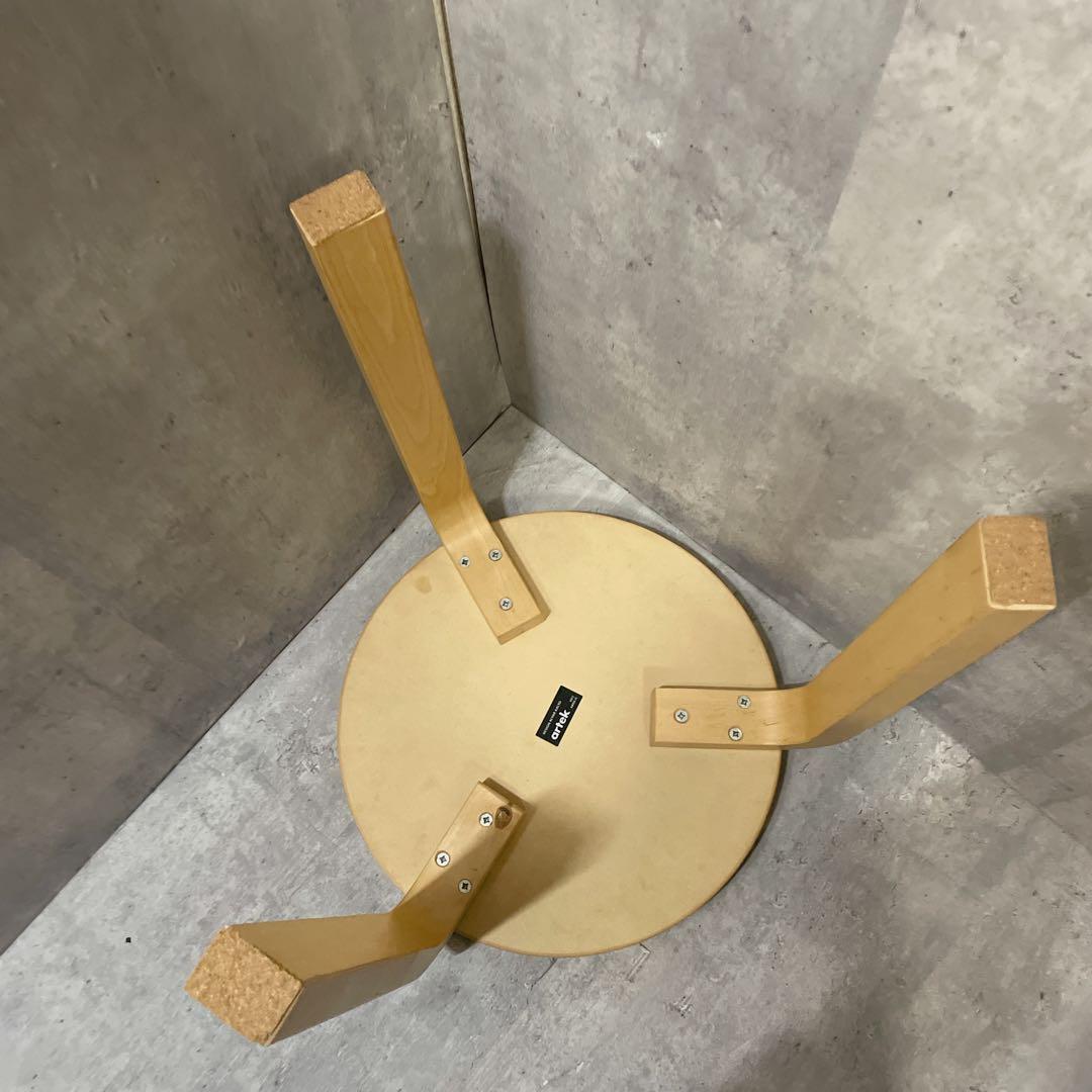 Artek アルテック スツール60 3本脚 レッド 正規品シール有 2012年