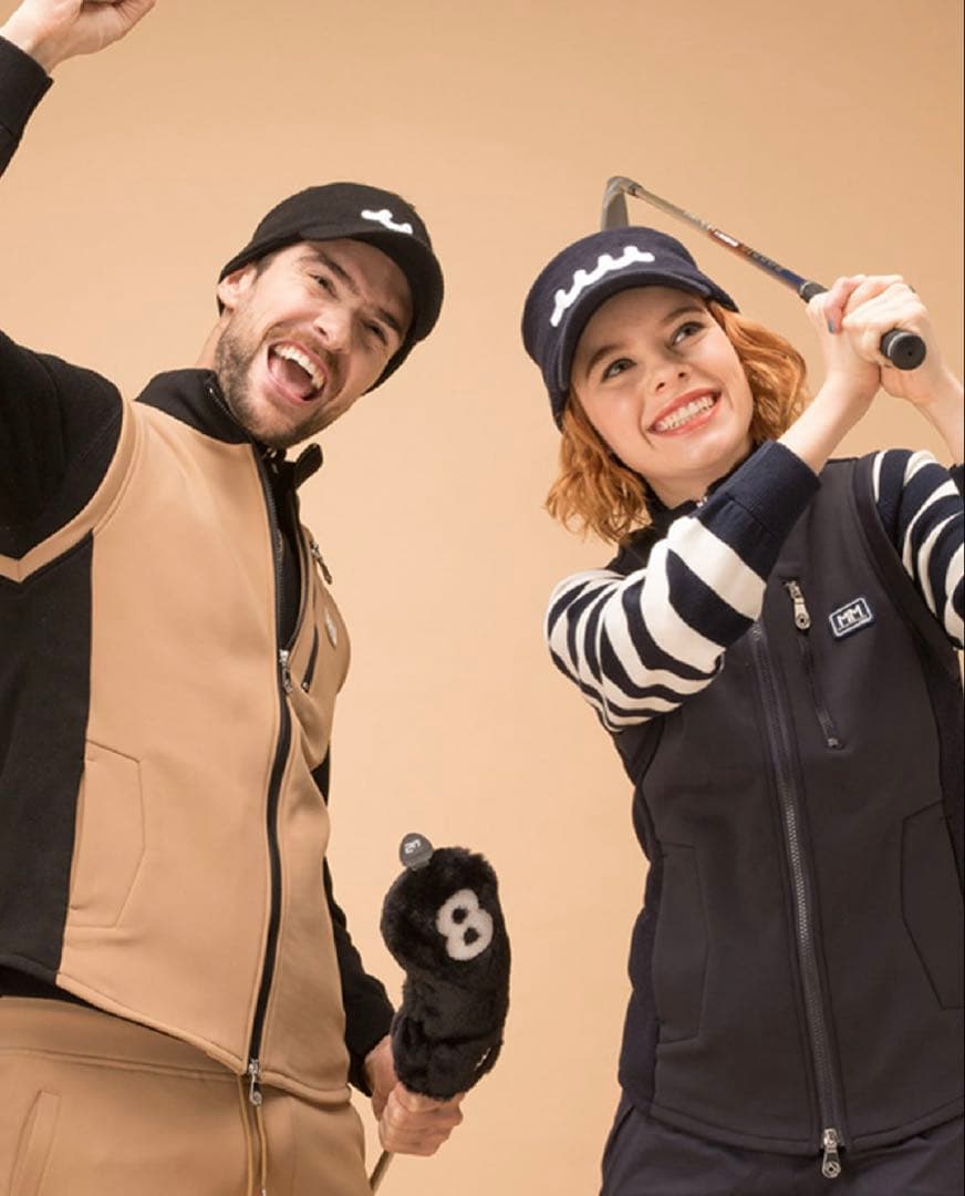 【新品】muta ナイロンジャージーベスト　レディース　ネイビー