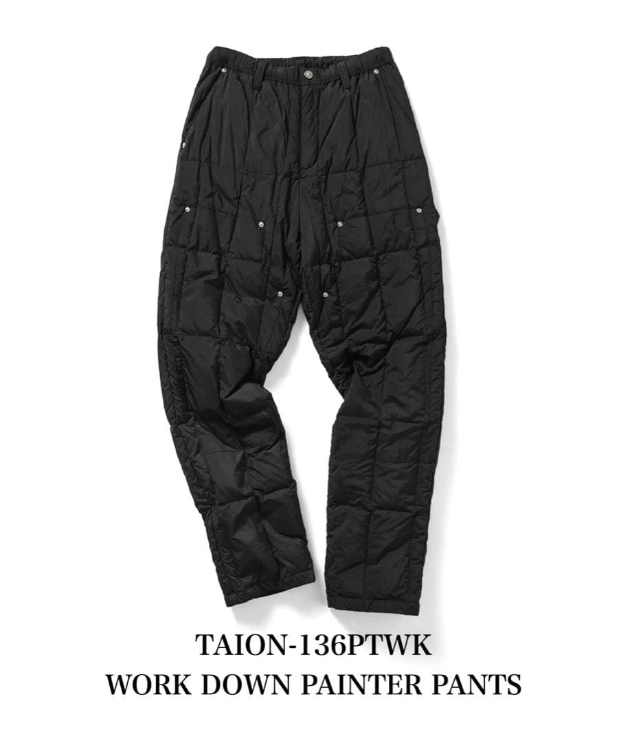 TAION-136PTWK work dawn painter ダウンパンツ