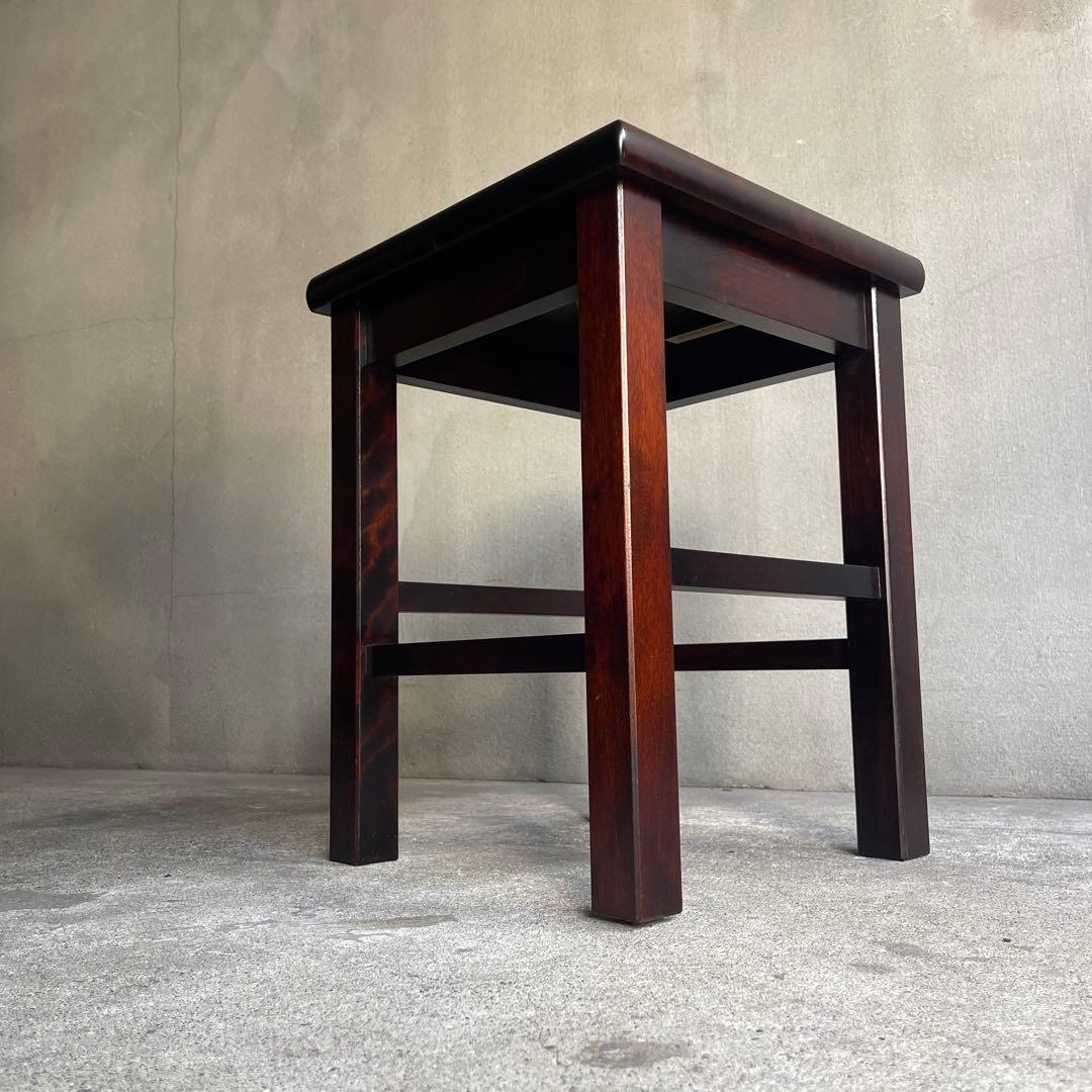 北海道民芸家具　樺材スツール　オールドヴィンテージ