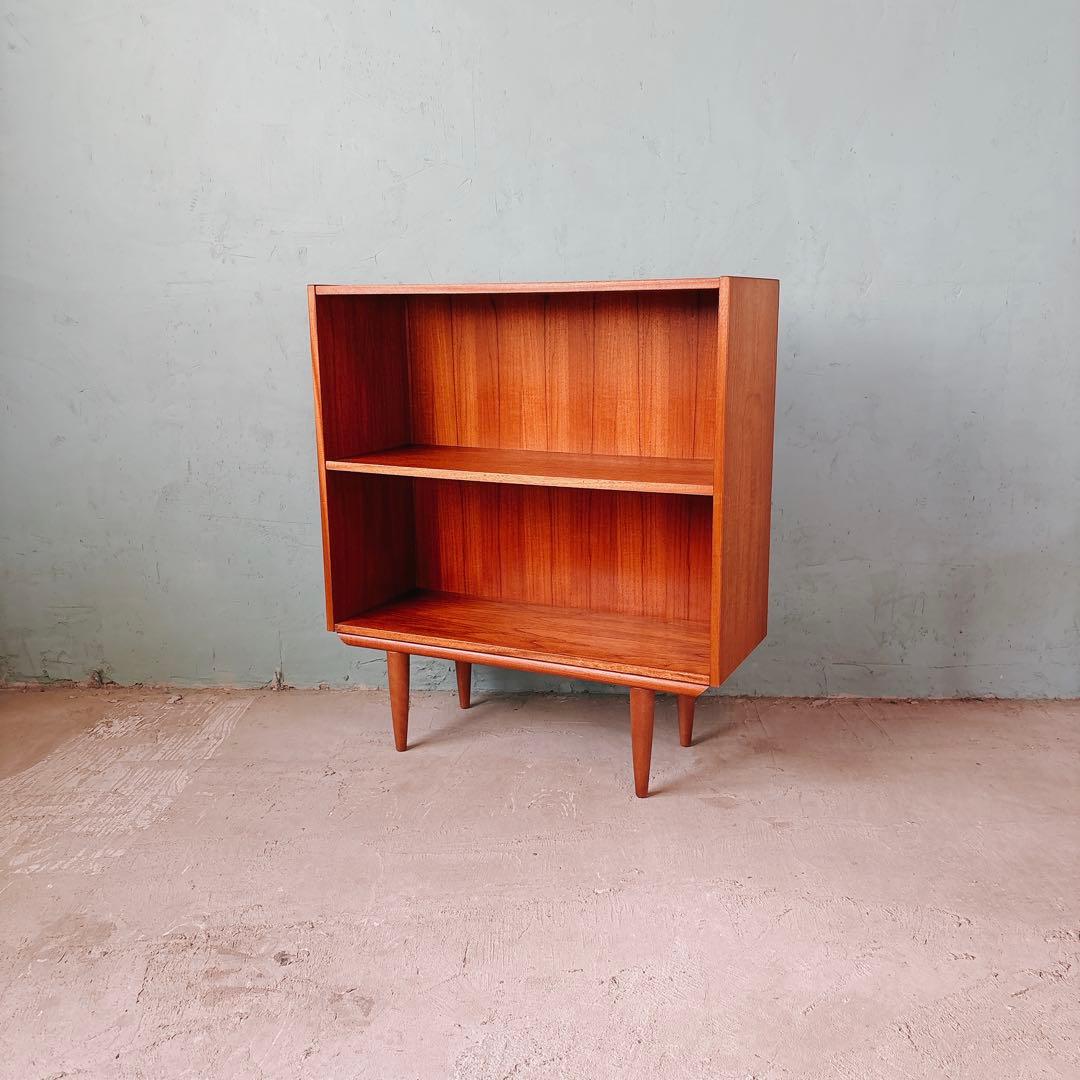 デンマーク　チーク材　ブックシェルフ　北欧家具　北欧ビンテージ