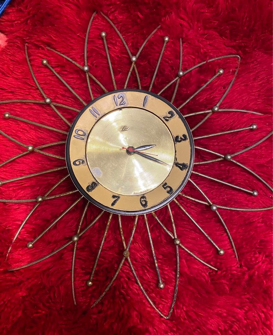 '50s '60s ビンテージ　壁掛け時計　フィフティーズ　アトミック　家具