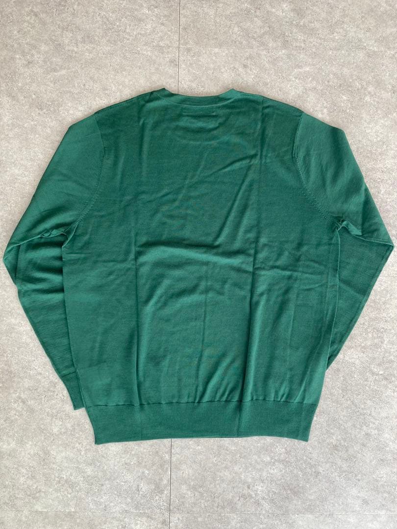 未使用新品 TOMORROWLAND ニット S-WOOLサイズL 緑、グレー