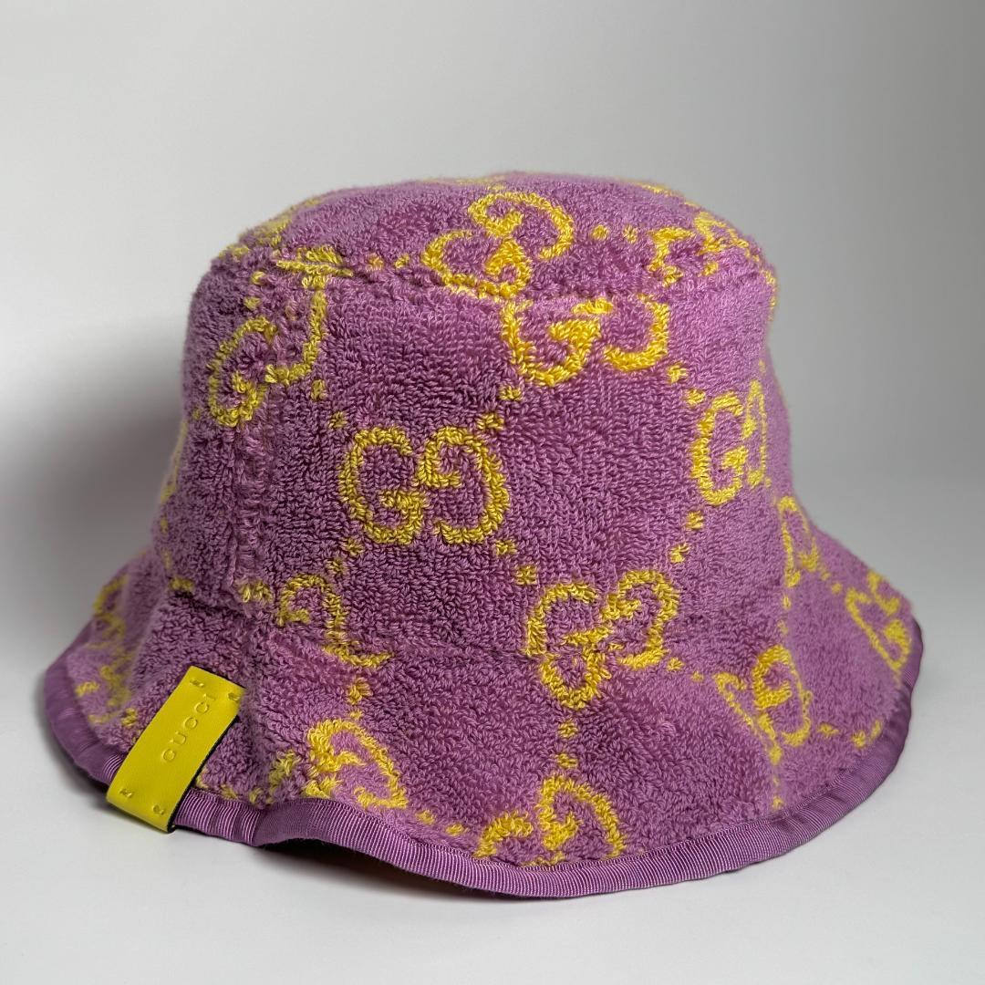 新品タグ付き　GUCCI　グッチ　ジャカード　バケットハット　帽子　782385