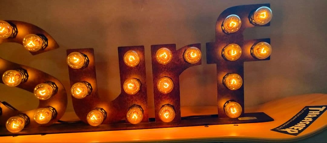 レア サーフ サイン ミッドセンチュリー 50s 60s アートワークスタジオ