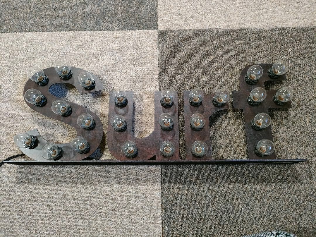 レア サーフ サイン ミッドセンチュリー 50s 60s アートワークスタジオ