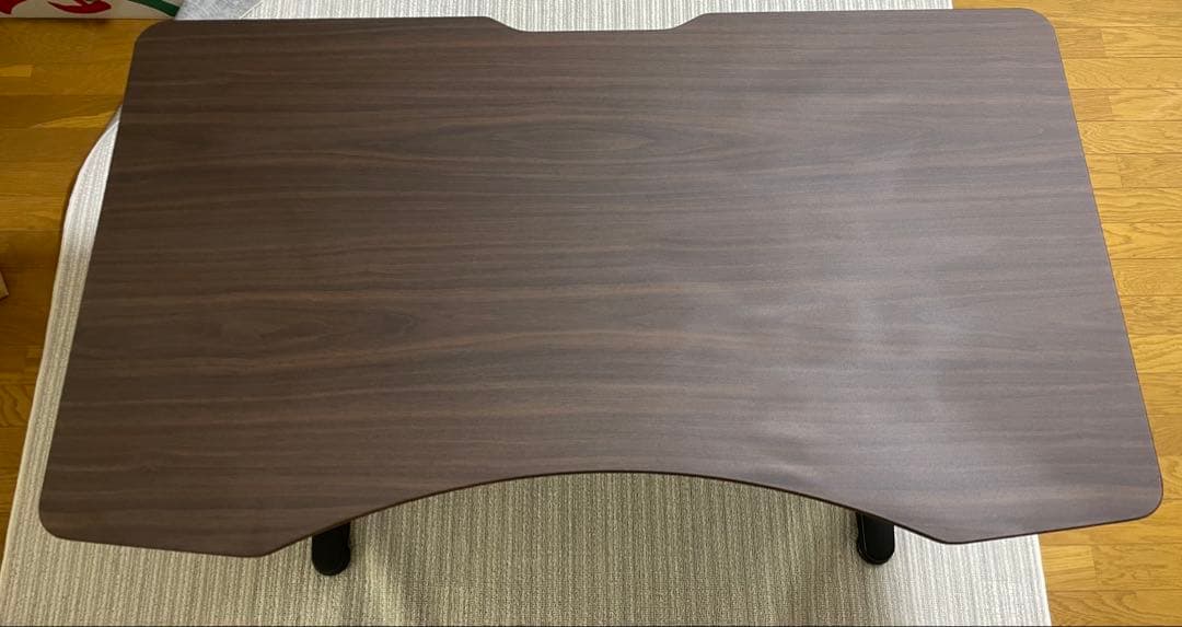 【中古】小柄さん向け　昇降テーブル （ガス圧式 PCデスク ）