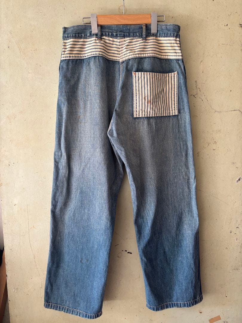 パンツ BOWWOW LAPD PRISONER DENIM PANTS AGED L
